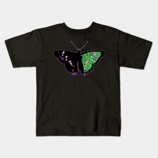 Butterfly 01d, transparent background Kids T-Shirt